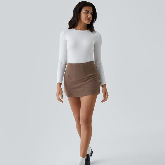 Lunera® | High Waisted Corduroy Skirt